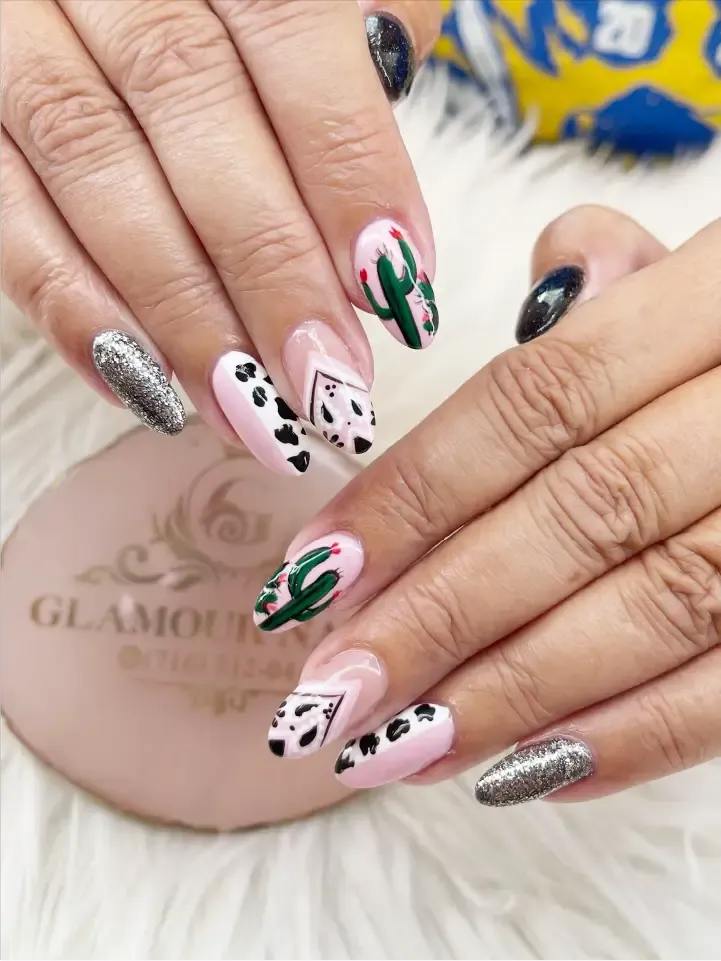 Western cactus & cow print