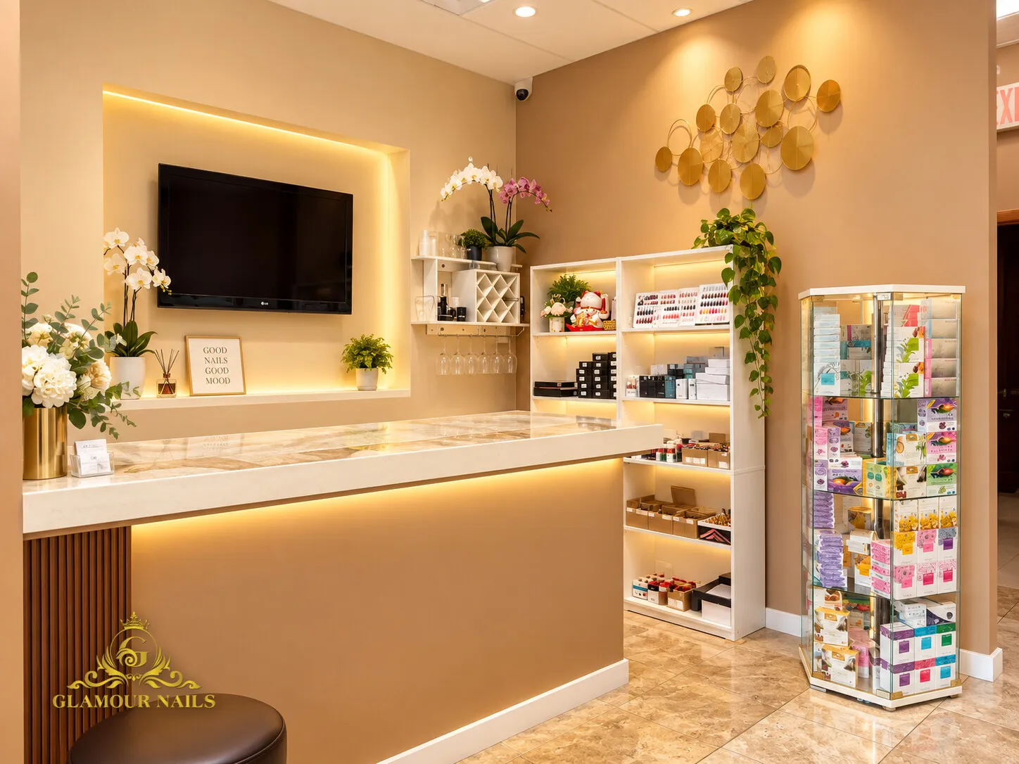 Reception desk and retail display