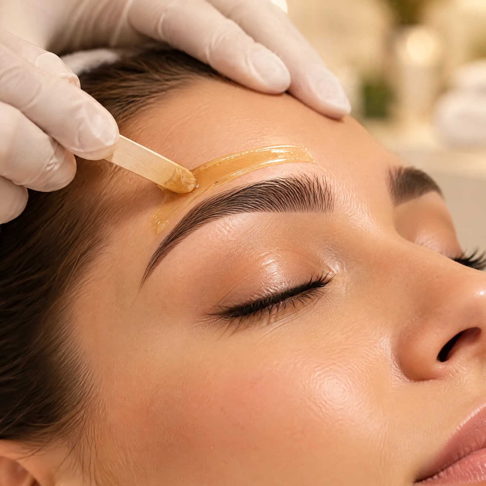 Eyebrow and facial waxing at Glamour Nails